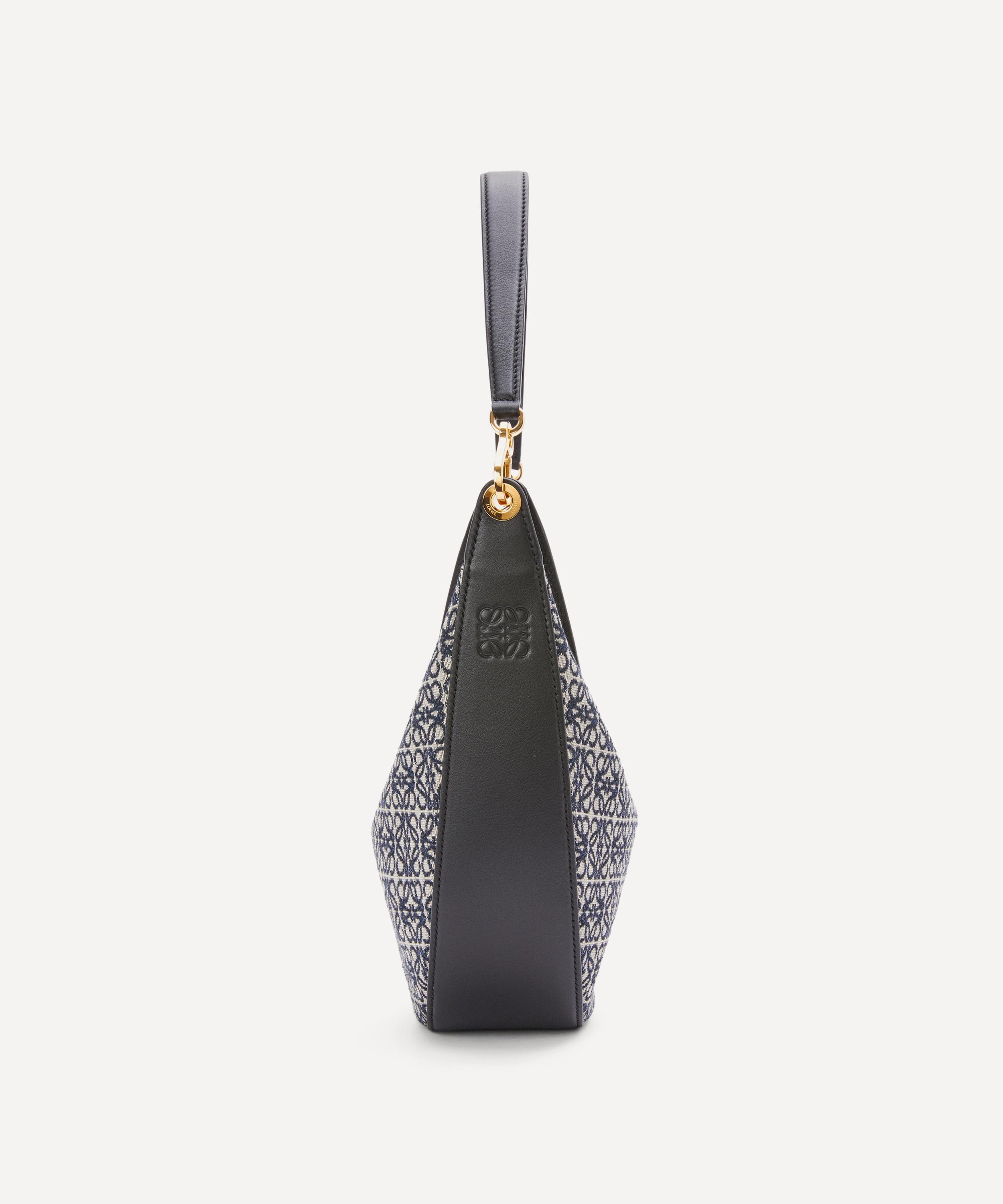 Loewe - Luna Anagram Jacquard and Leather Shoulder Bag image number 2