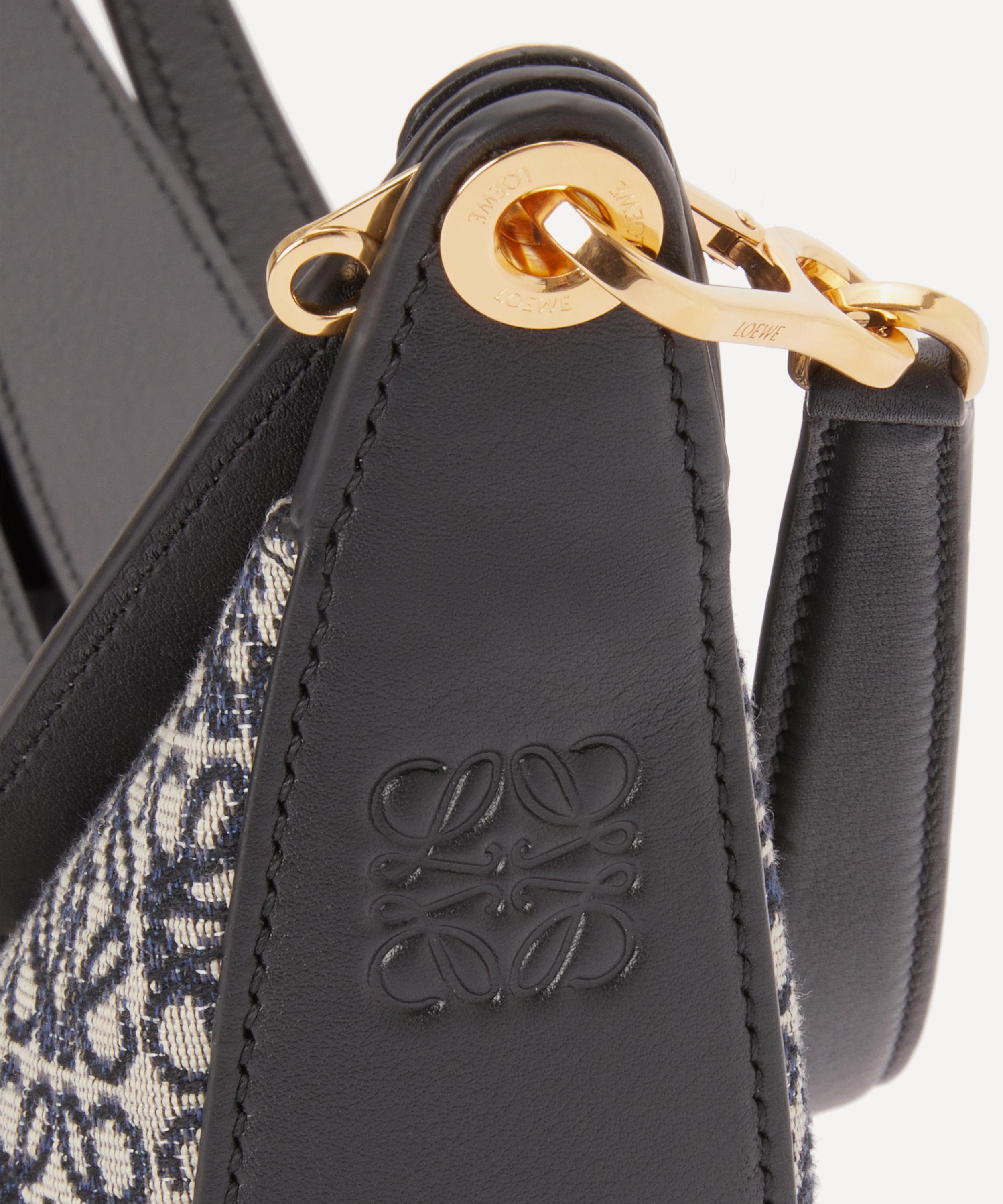 Loewe - Luna Anagram Jacquard and Leather Shoulder Bag image number 5