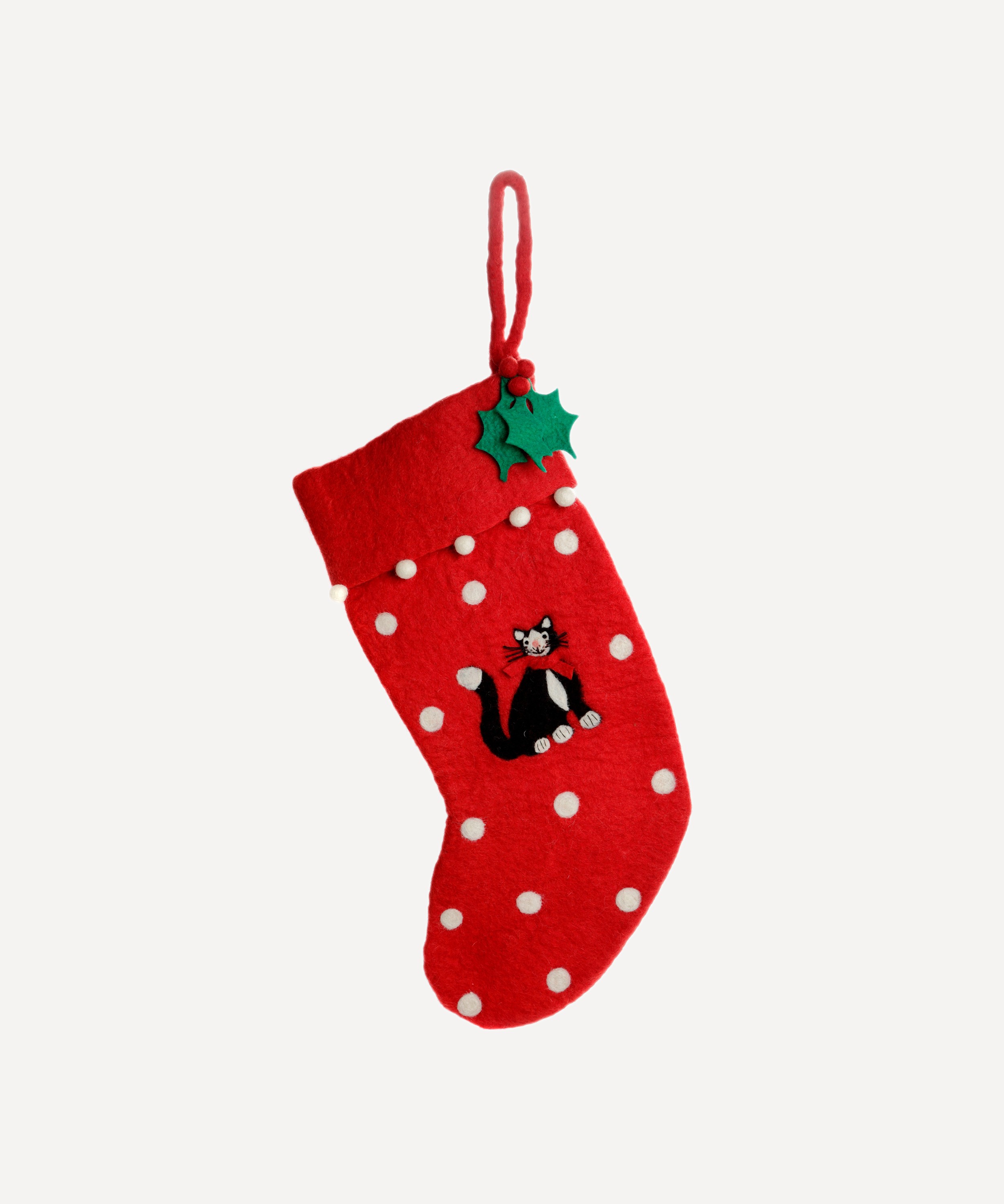 Christmas - Felt Cat Stocking image number 0