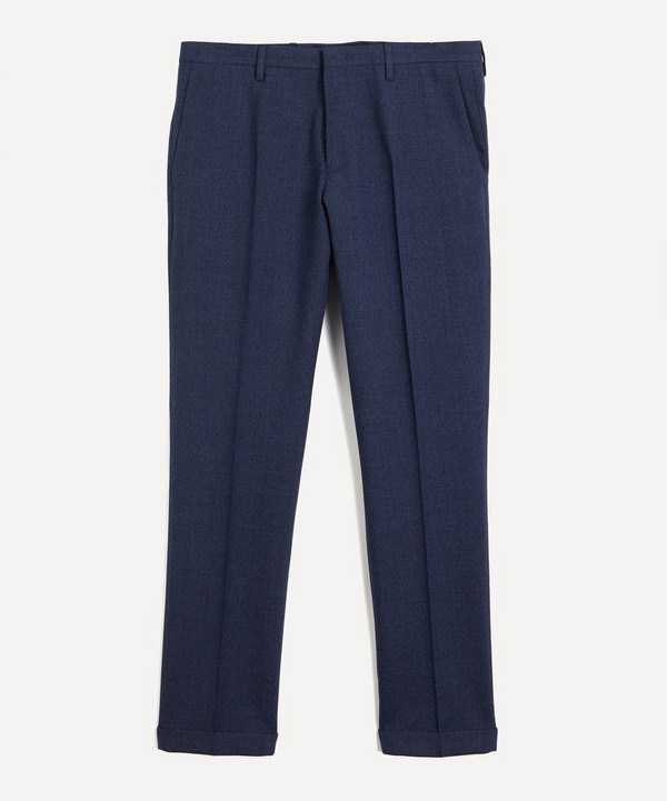 Paul Smith - Slate-Blue Wool Suit Trousers image number null