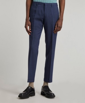 Paul Smith - Slate-Blue Wool Suit Trousers image number 2