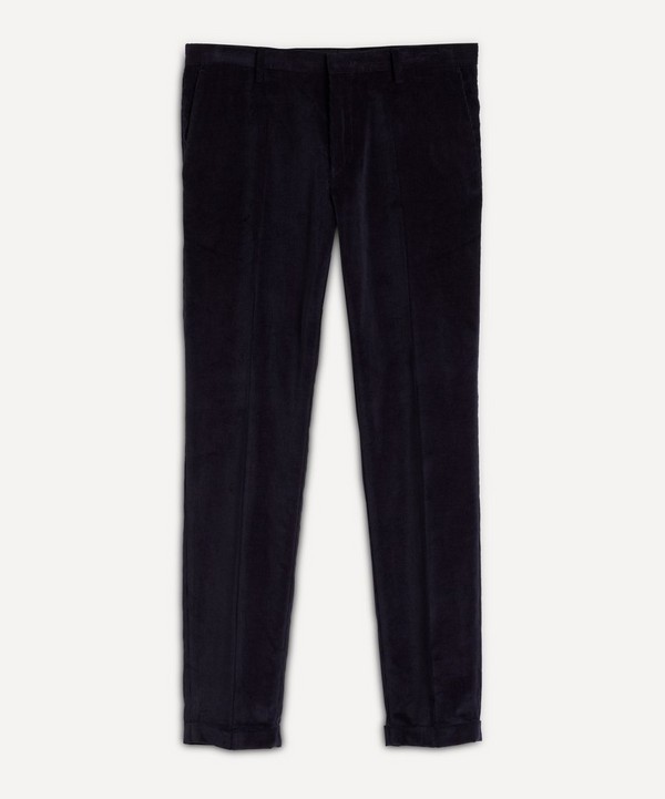 Paul Smith - Tapered Corduroy-Cashmere Trousers image number null