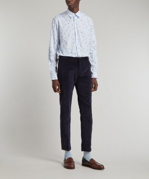 Paul Smith - Tapered Corduroy-Cashmere Trousers image number 1