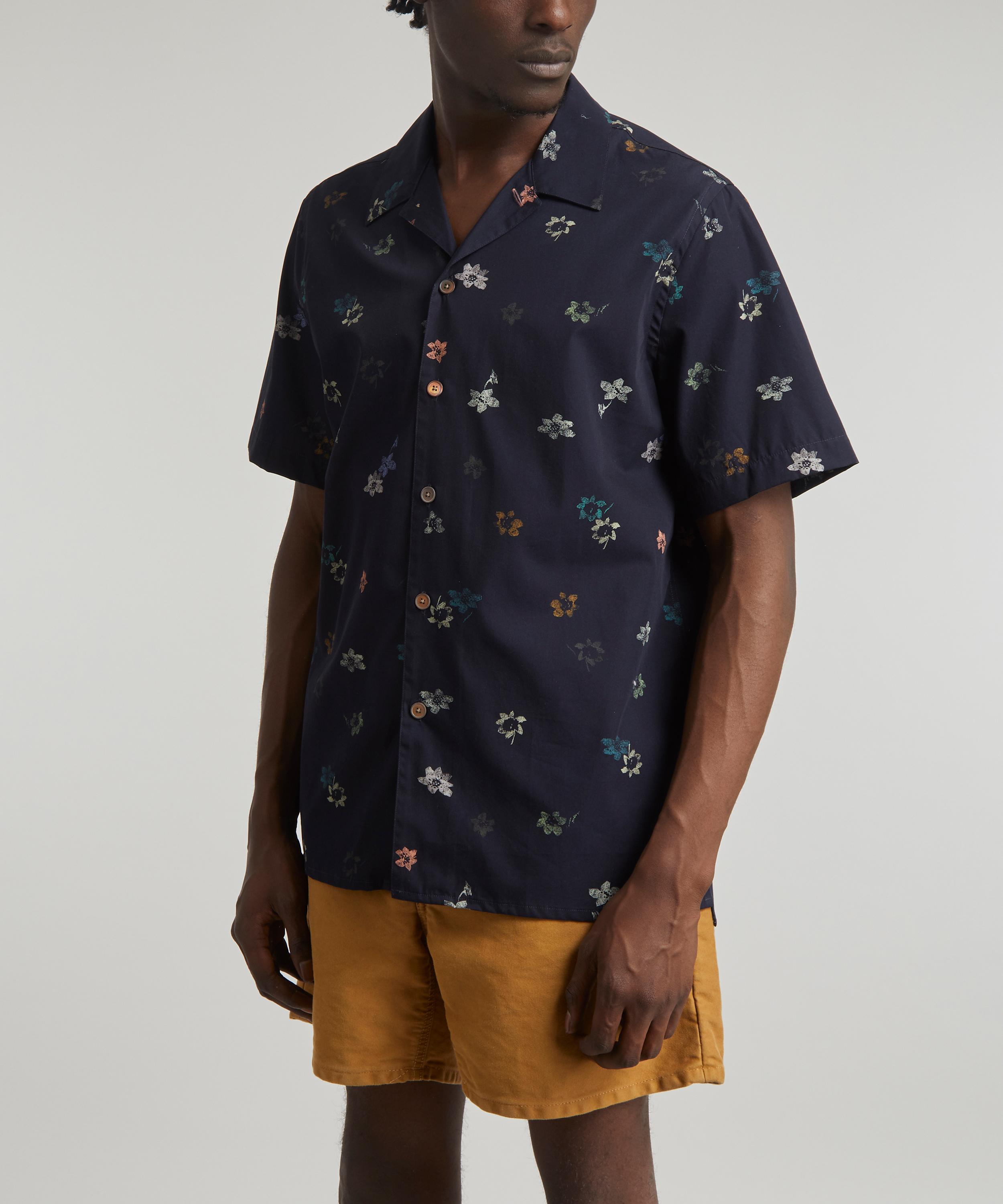PS Paul Smith - Navy Floral Short-Sleeve Shirt image number 2