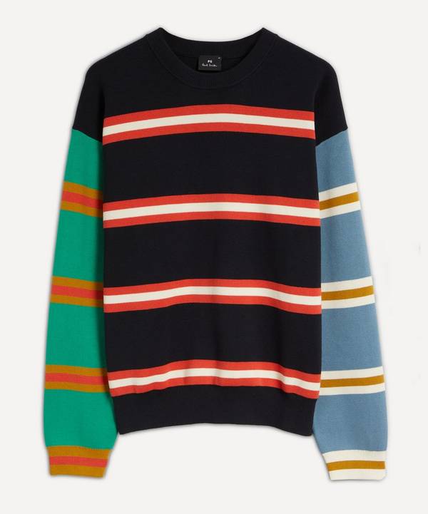 PS Paul Smith - Multicolour Striped Crew-Neck Jumper image number 0