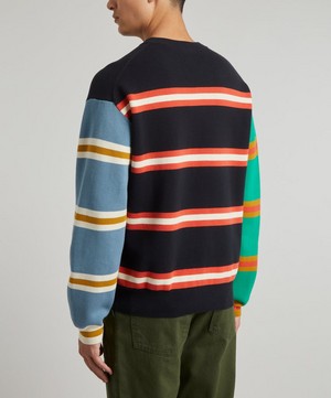 PS Paul Smith - Multicolour Striped Crew-Neck Jumper image number 3