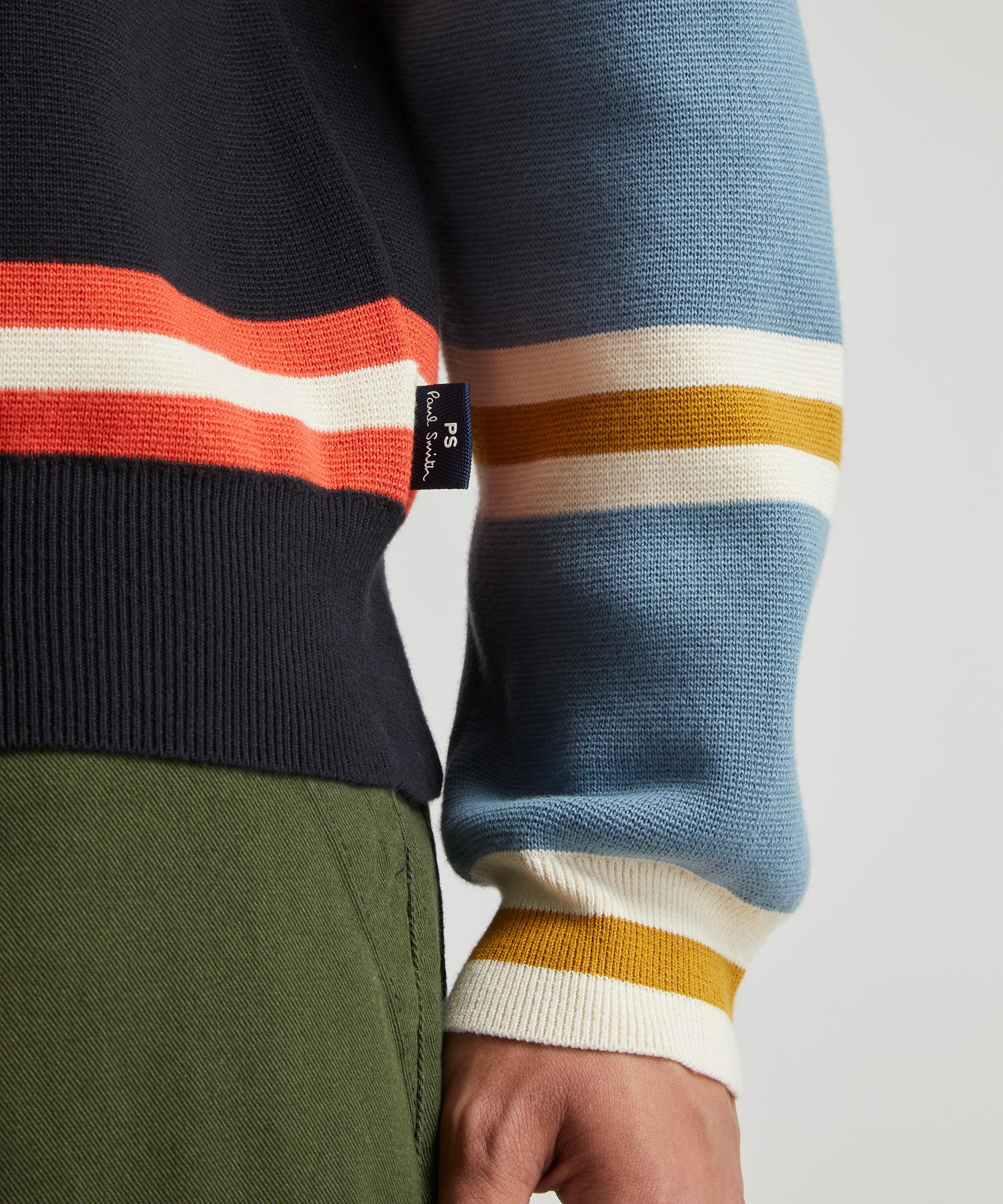 PS Paul Smith - Multicolour Striped Crew-Neck Jumper image number 4