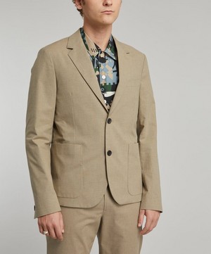 PS by Paul Smith - Single-Breasted Cotton-Blend Blazer image number 2