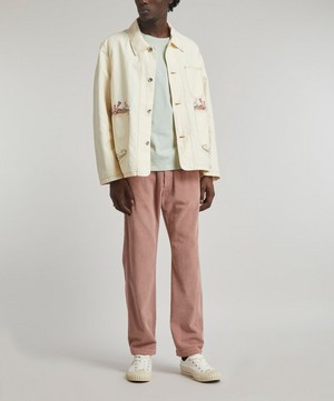 YMC - Floral Embroidered Labour Chore Jacket image number 1