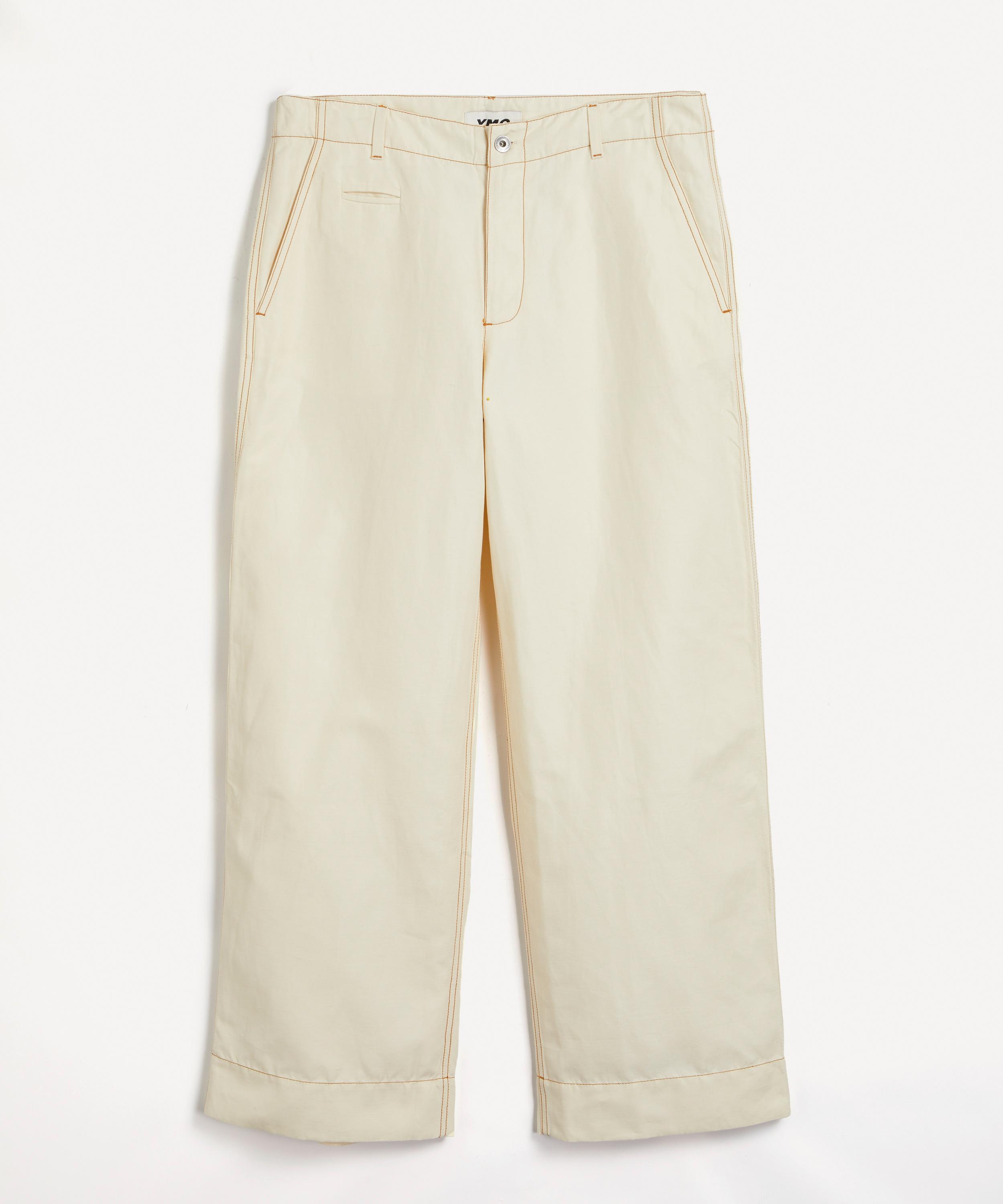 YMC: Beige Peg Trousers