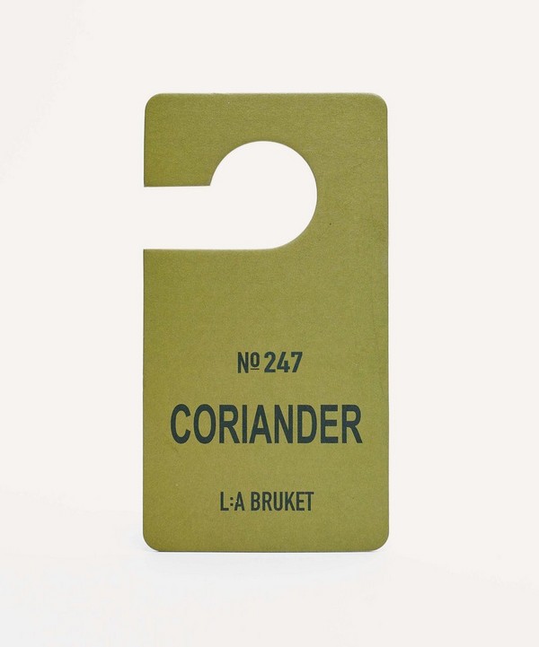 L:A Bruket - Coriander Fragrance Tag