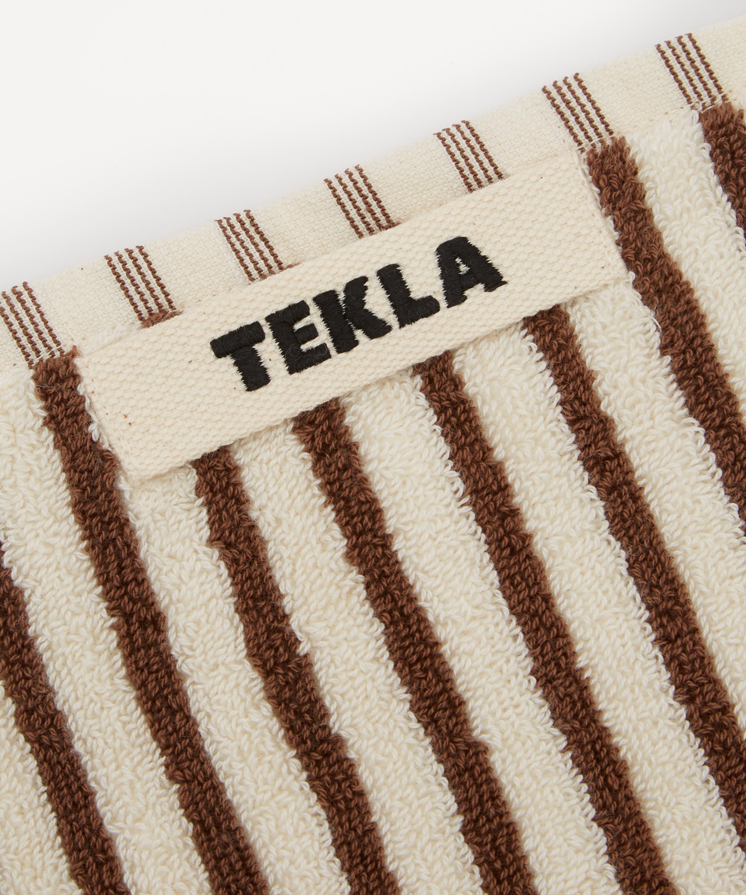 Tekla - Organic Cotton Washcloth in Kodiak Stripes image number 1