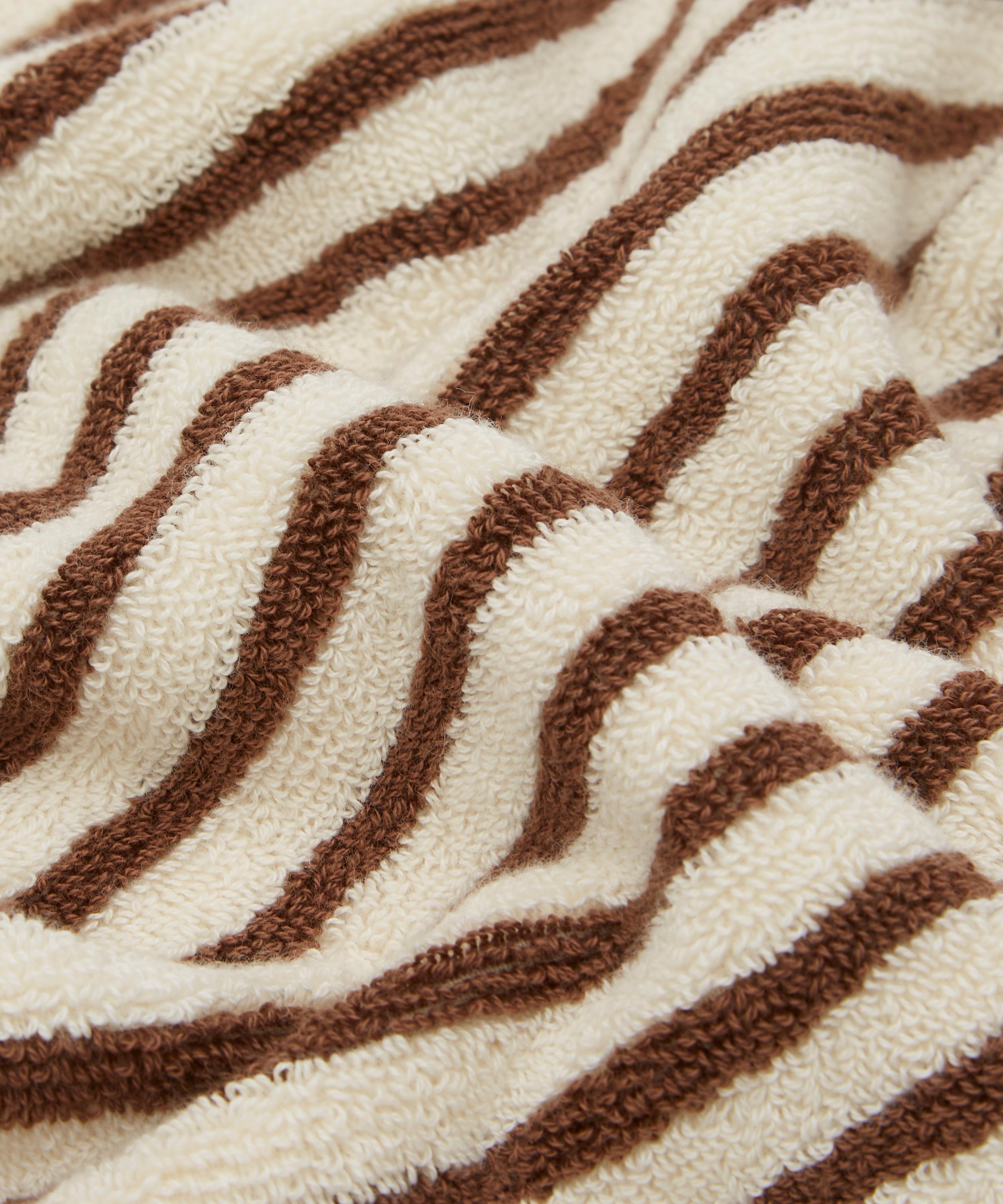 Tekla - Organic Cotton Washcloth in Kodiak Stripes image number 2