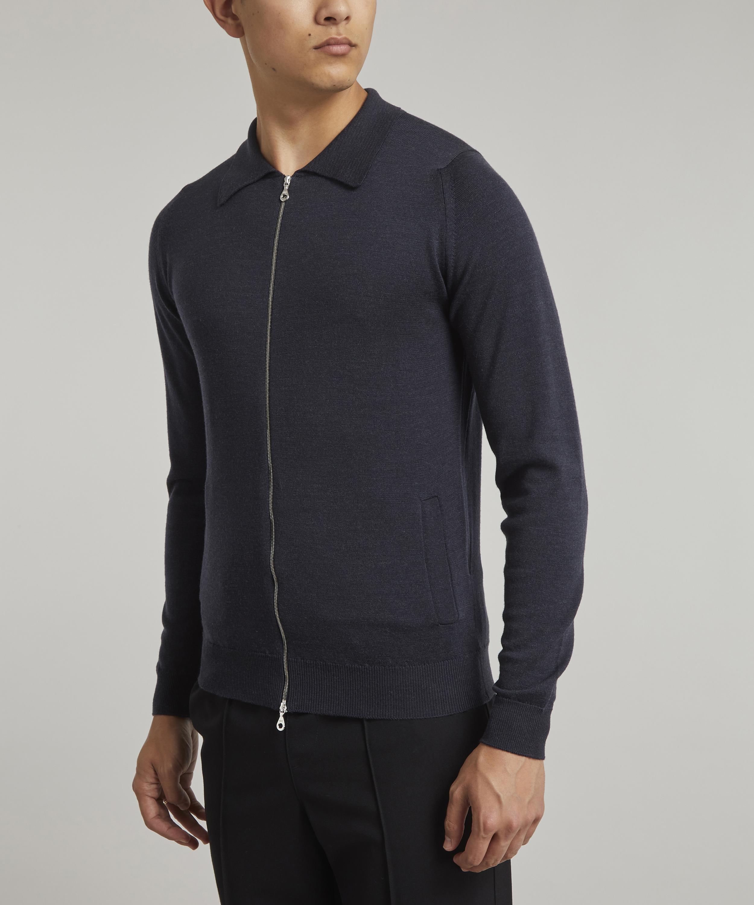 John smedley zip outlet cardigan