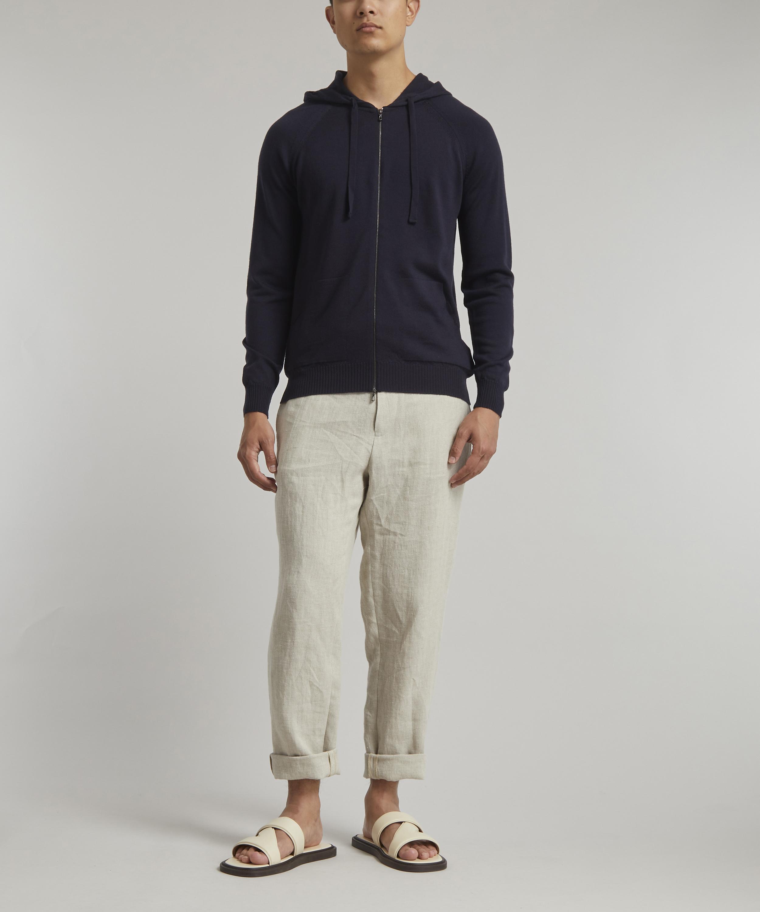 John Smedley - Lake Merino Wool Zip-Up Hoodie image number 1