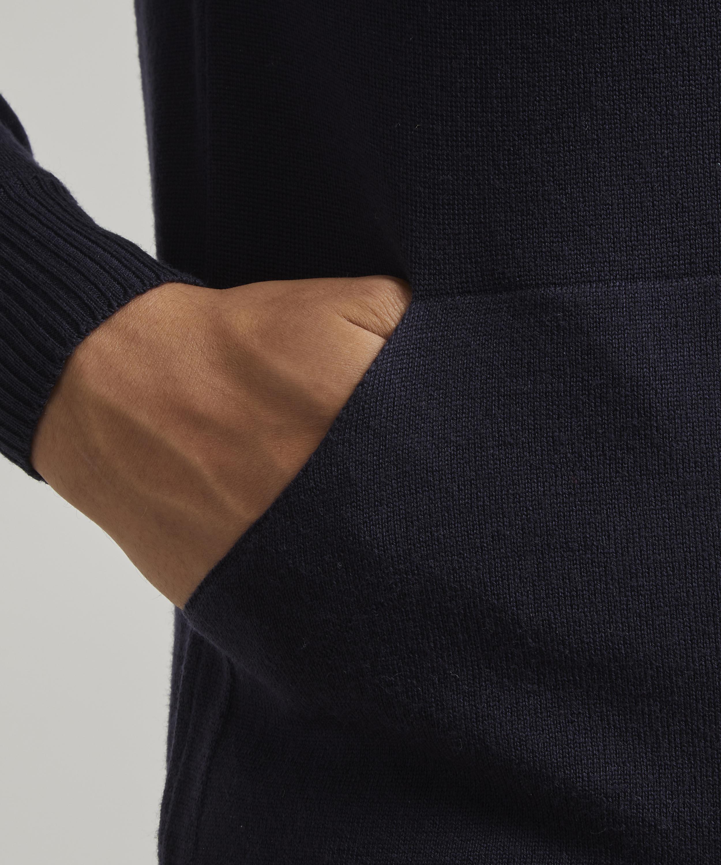 John Smedley - Lake Merino Wool Zip-Up Hoodie image number 4