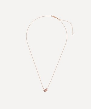 Suzanne Kalan - 14ct Rose Gold Multi-Stone Mini Heart Cluster Pendant Necklace image number 2