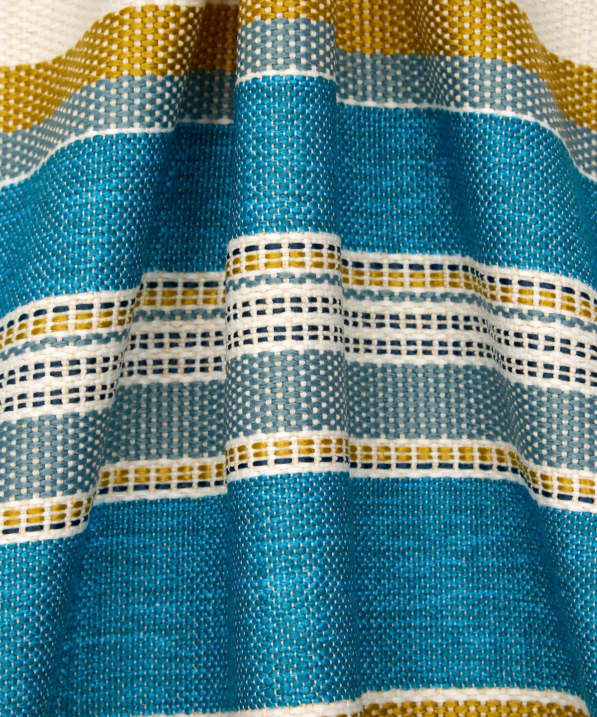 Liberty Interiors - Cabana Stripe Dixster in Aqua – Outdoor image number 3