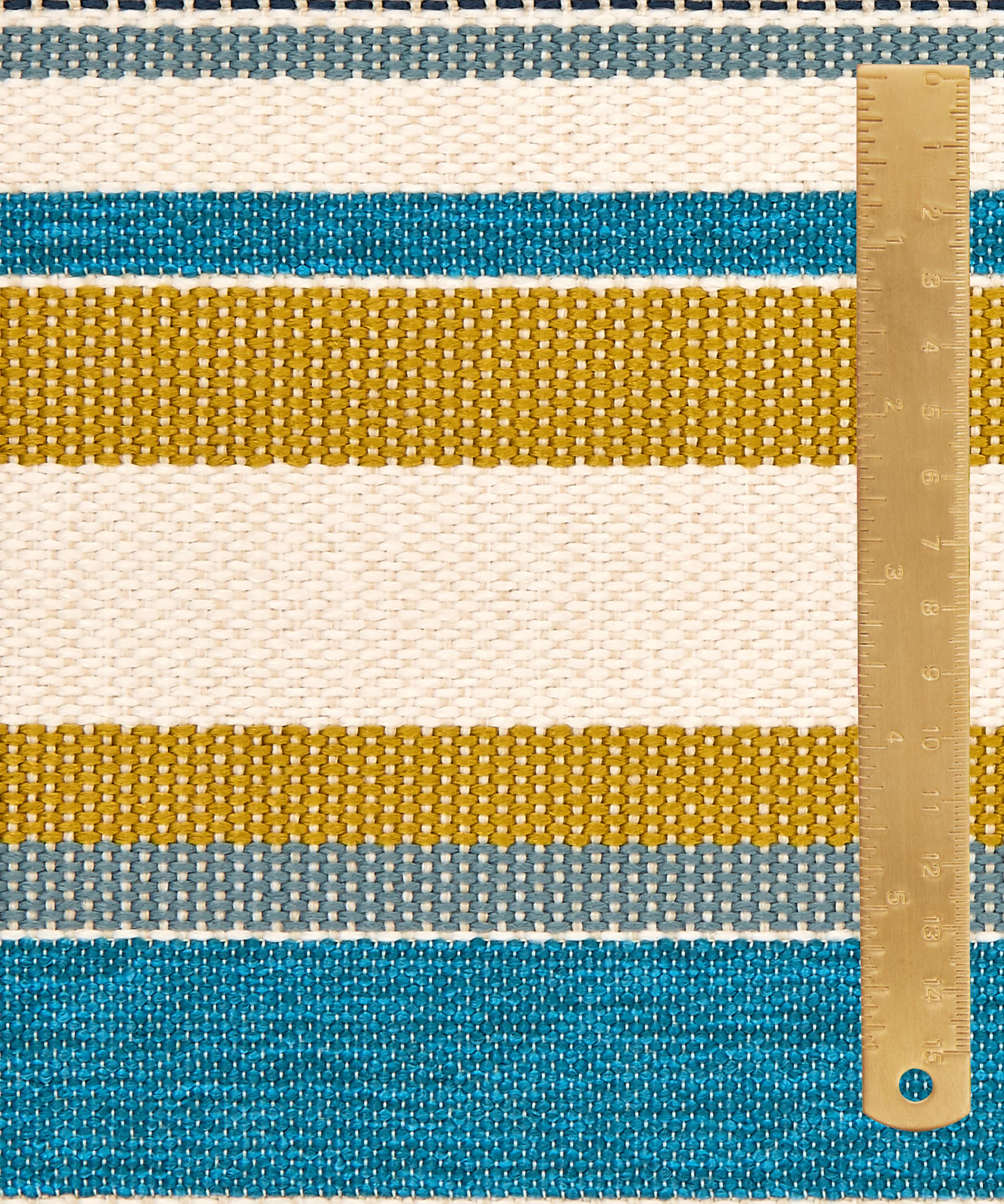 Liberty Interiors - Cabana Stripe Dixster in Aqua – Outdoor image number 5