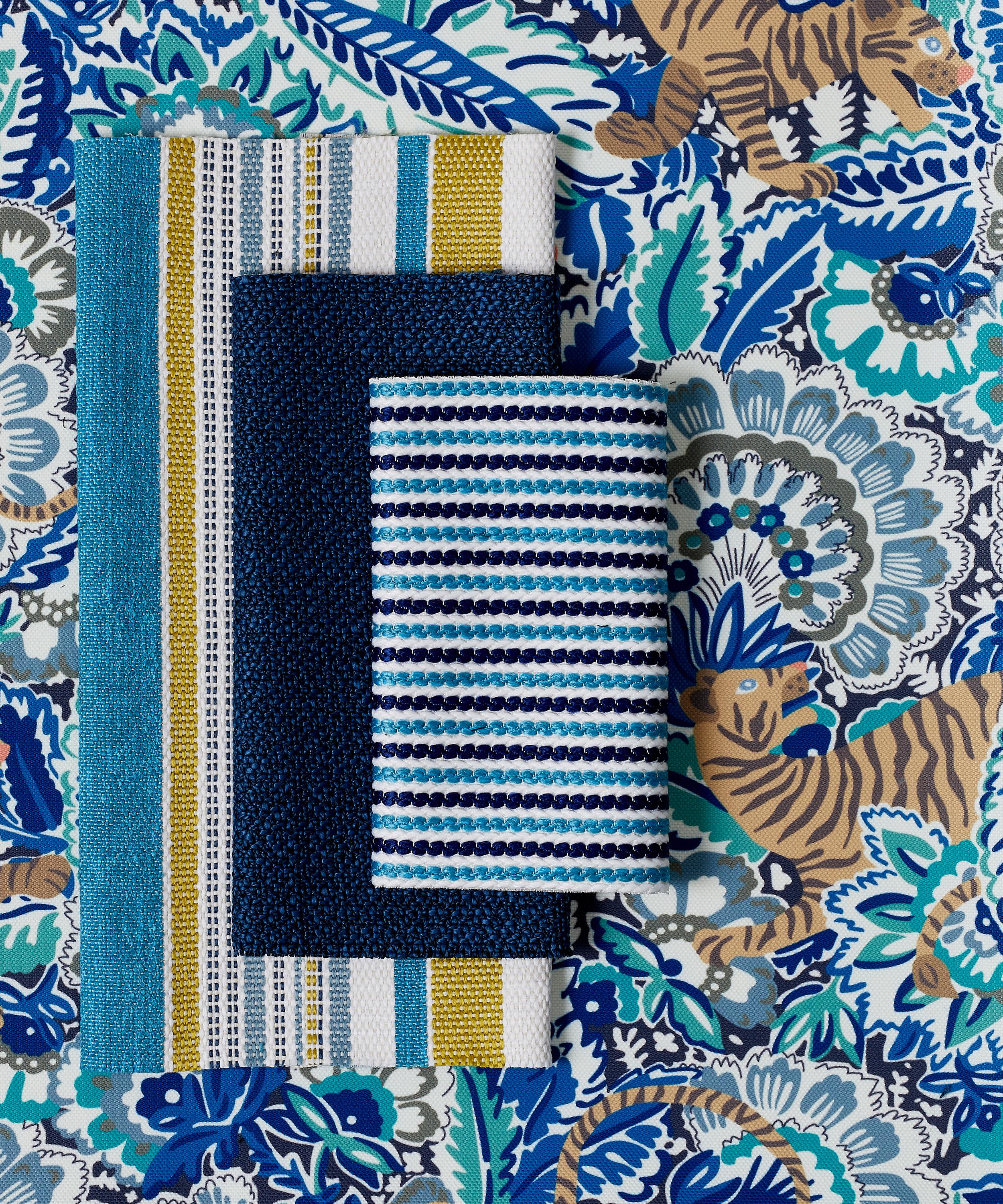 Liberty Interiors - Cabana Stripe Dixster in Aqua – Outdoor image number 6