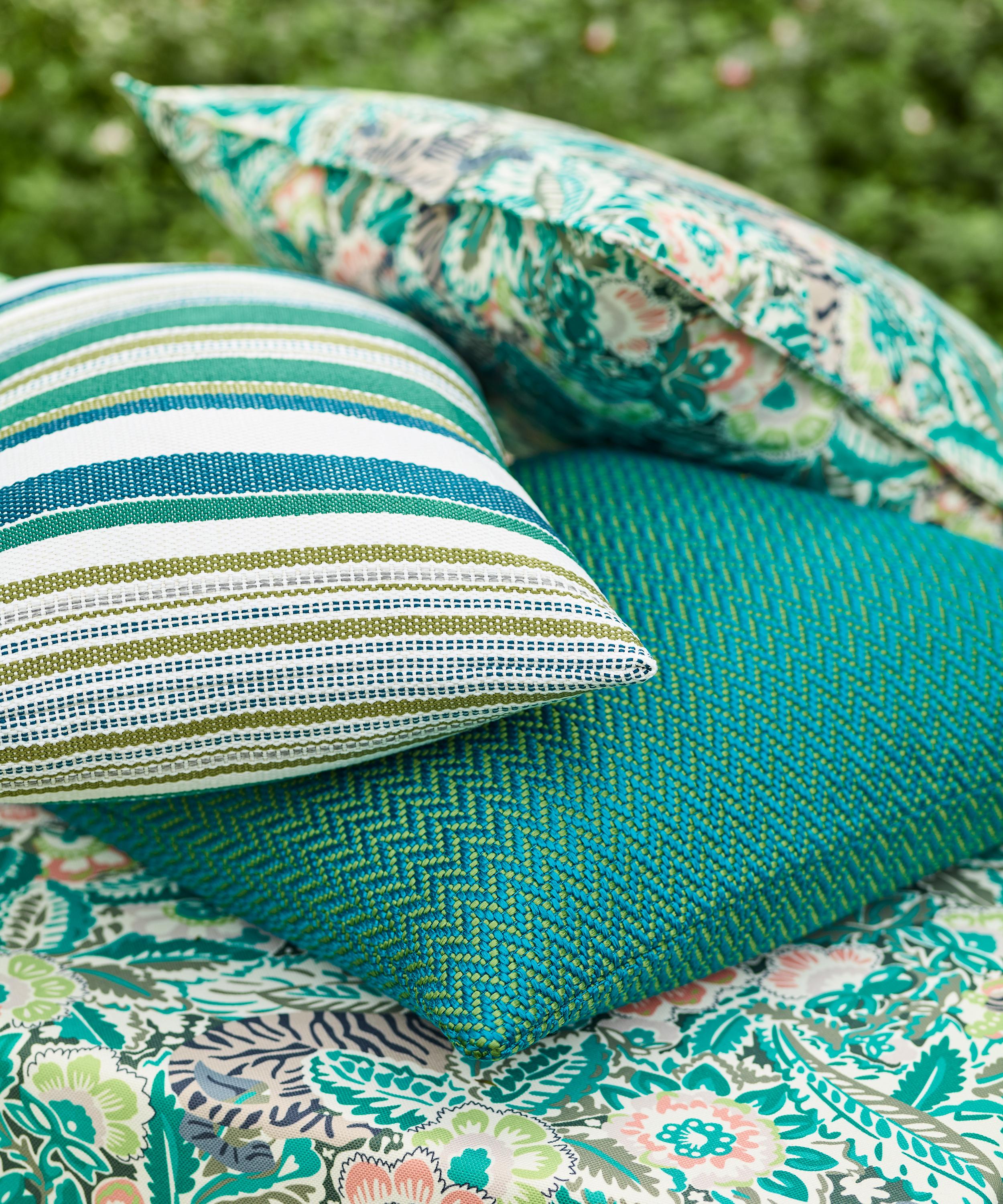 Liberty Interiors - Cabana Stripe Dixster in Jade – Outdoor image number 1