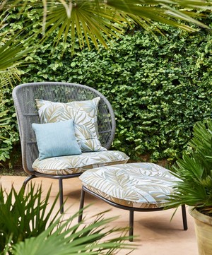 Liberty Interiors - Chile Palm Lovell Jacquard in Pewter – Outdoor image number 1