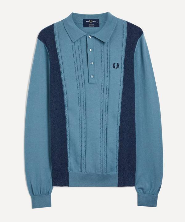 Fred Perry - Re-Issue Panelled Cable Knit Shirt