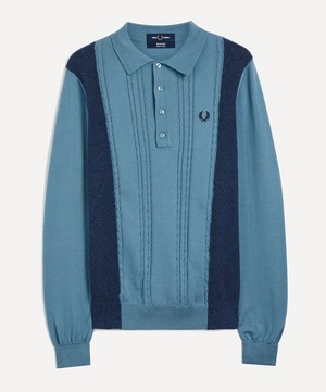 Fred Perry - Re-Issue Panelled Cable Knit Shirt image number 0