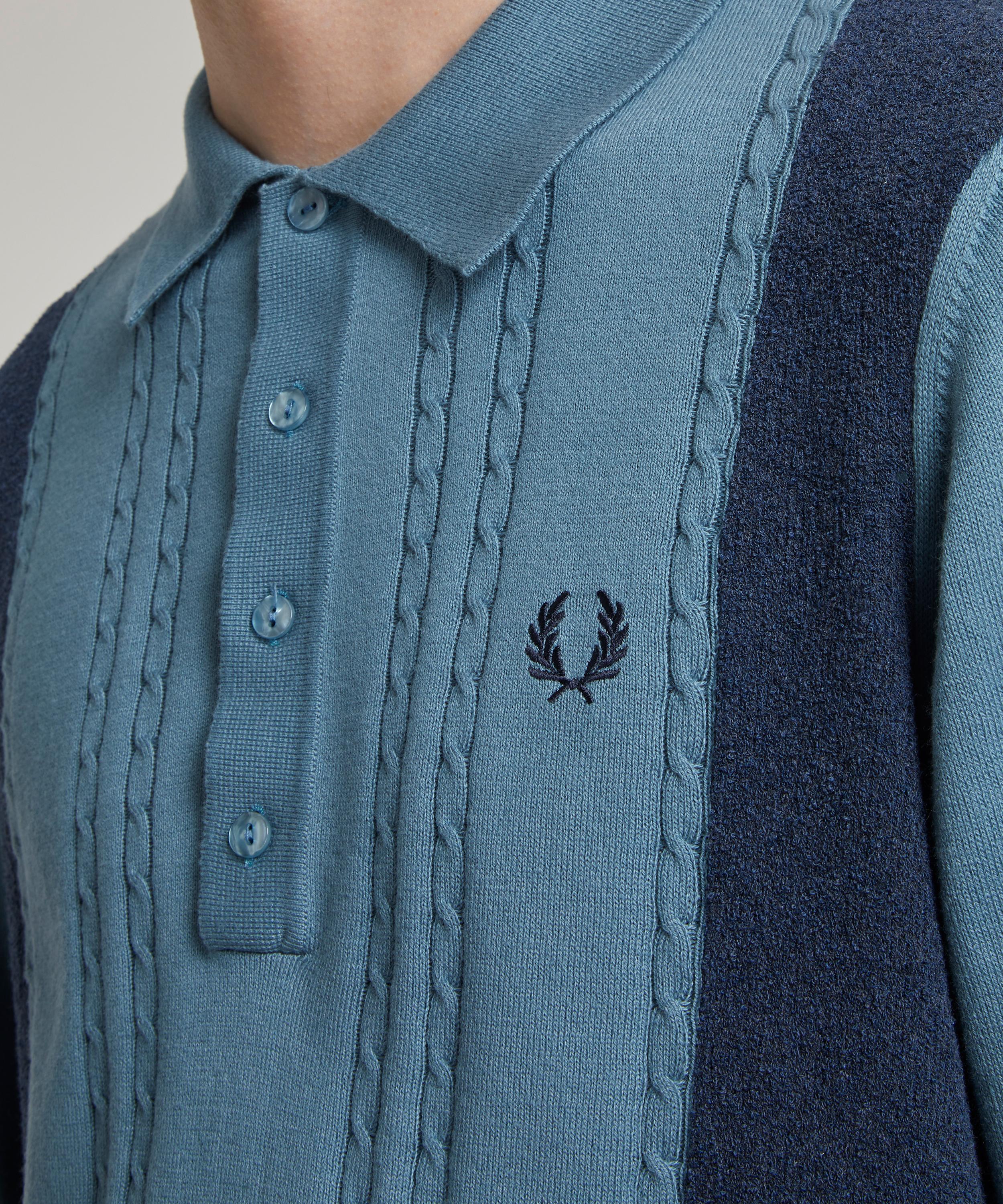 Fred Perry Re-Issue Panelled Cable Knit Shirt | Liberty