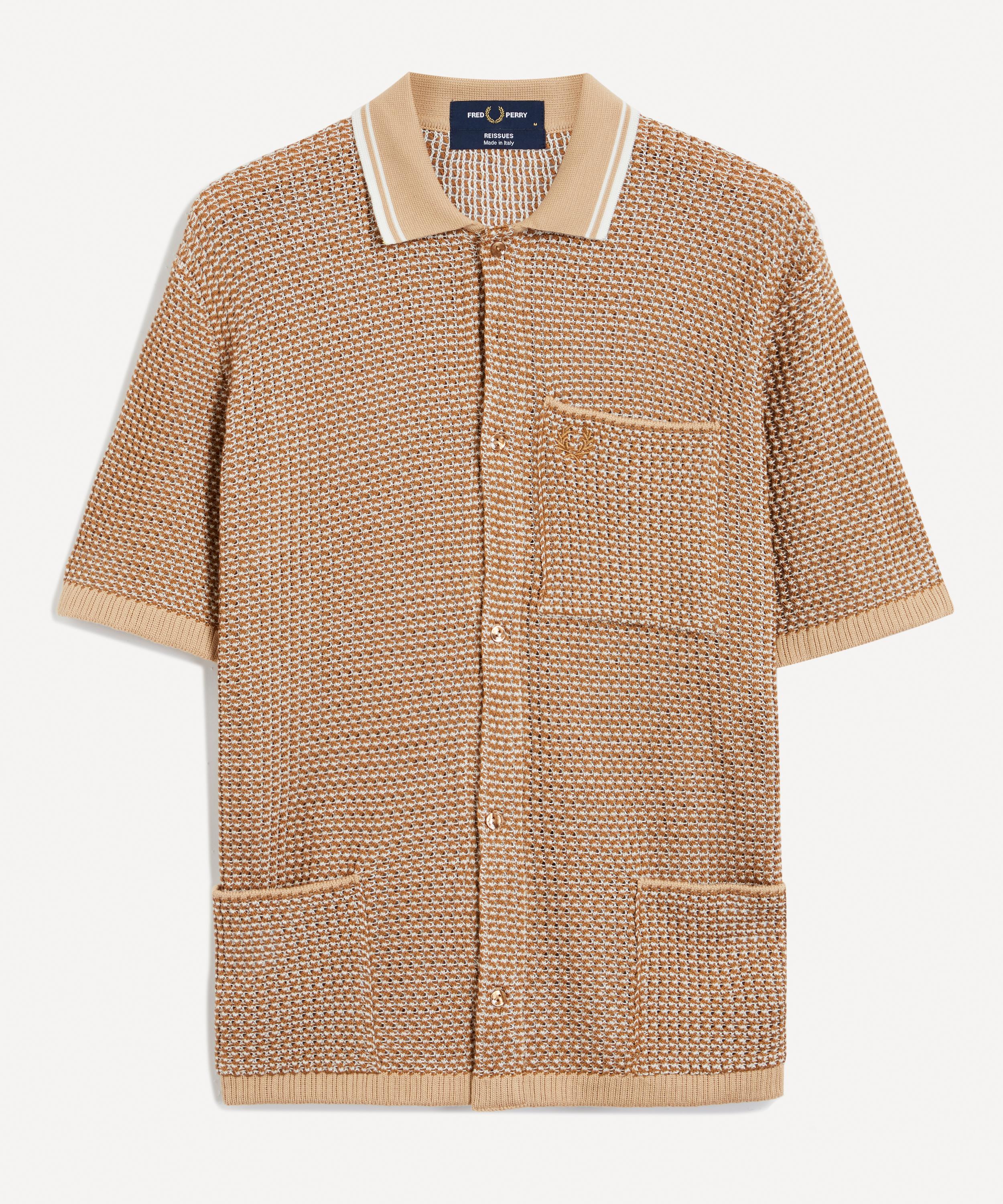Fred Perry Re-Issues Two Colour Knitted Shirt | Liberty
