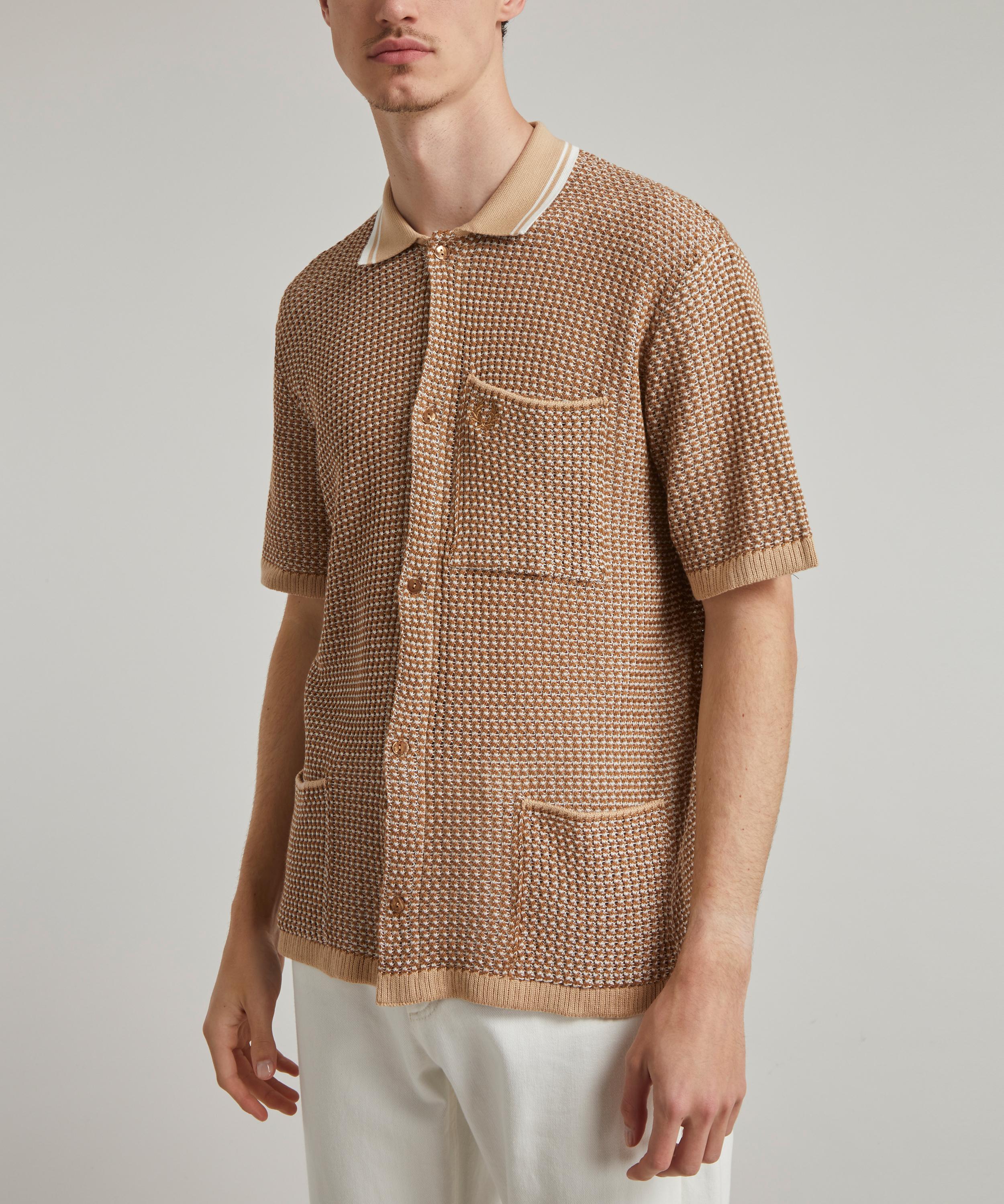 fred perry knitted shirt