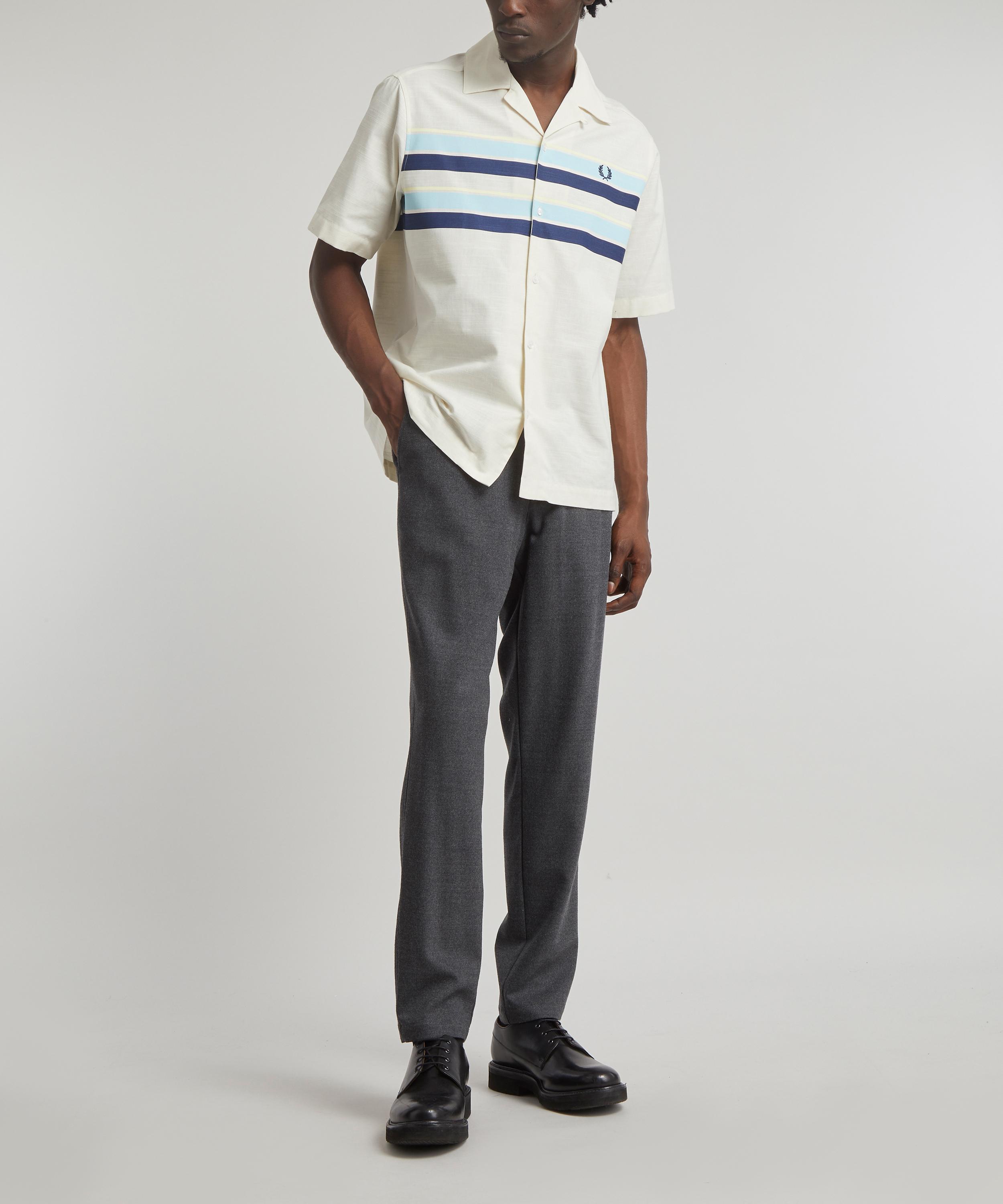 Fred Perry Striped Beach Shirt Liberty