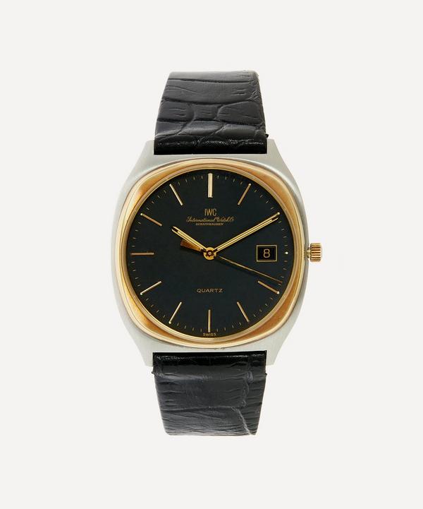 Designer Vintage - 1980s IWC Schaffhausen 14ct Gold and White Metal Watch image number null