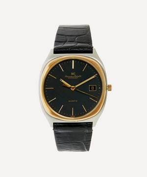 1980s IWC Schaffhausen 14ct Gold and White Metal Watch