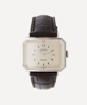 Designer Vintage - 1970s Omega de Ville White Metal Watch image number 0