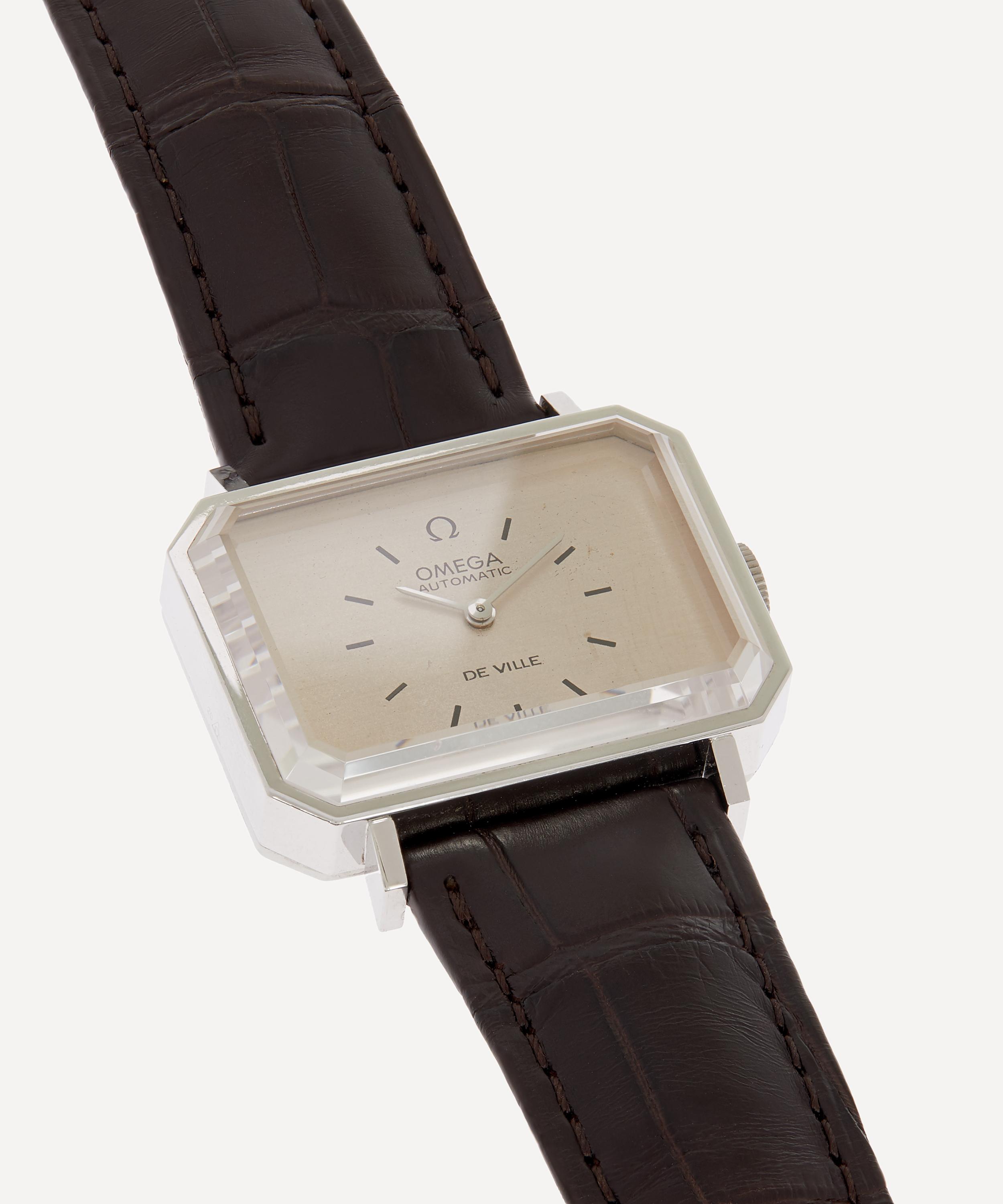 Designer Vintage - 1970s Omega de Ville White Metal Watch image number 3