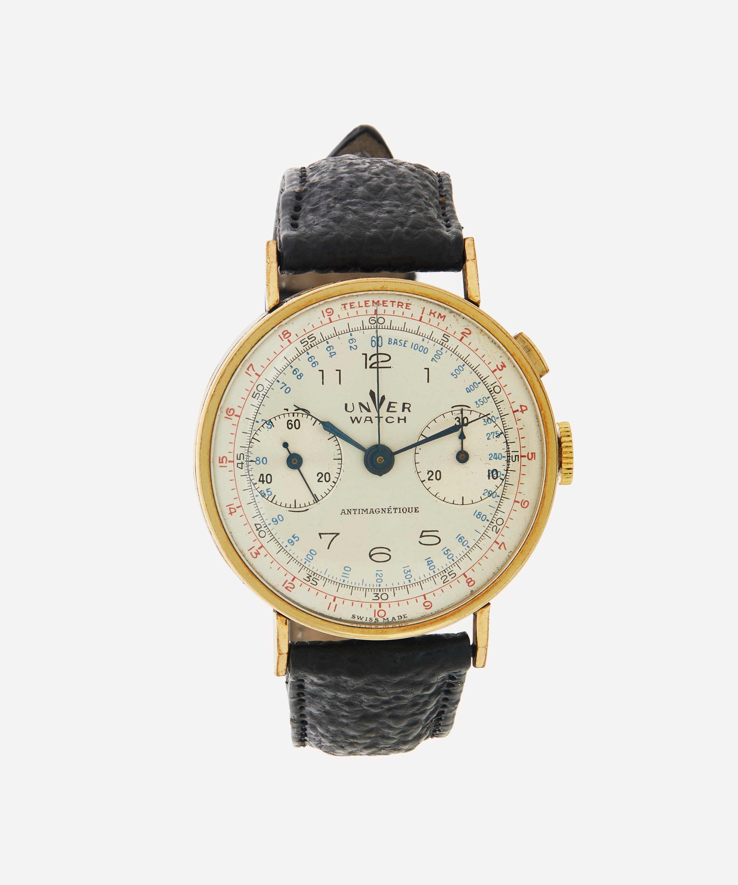 Designer Vintage - 1940s Unver Chronograph Gilt Watch image number 0