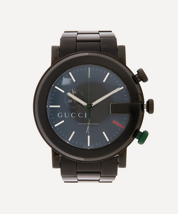 Designer Vintage - Turn of the Century Gucci G-Chrono Black Metal Watch image number null