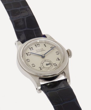 Designer Vintage - 1930s Rolex Oyster Junior Sport White Metal Watch image number 3