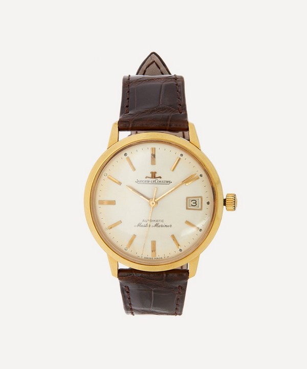 Designer Vintage - 1960s Jaeger LeCoultre Automatic Master Mariner Gilt Watch image number null