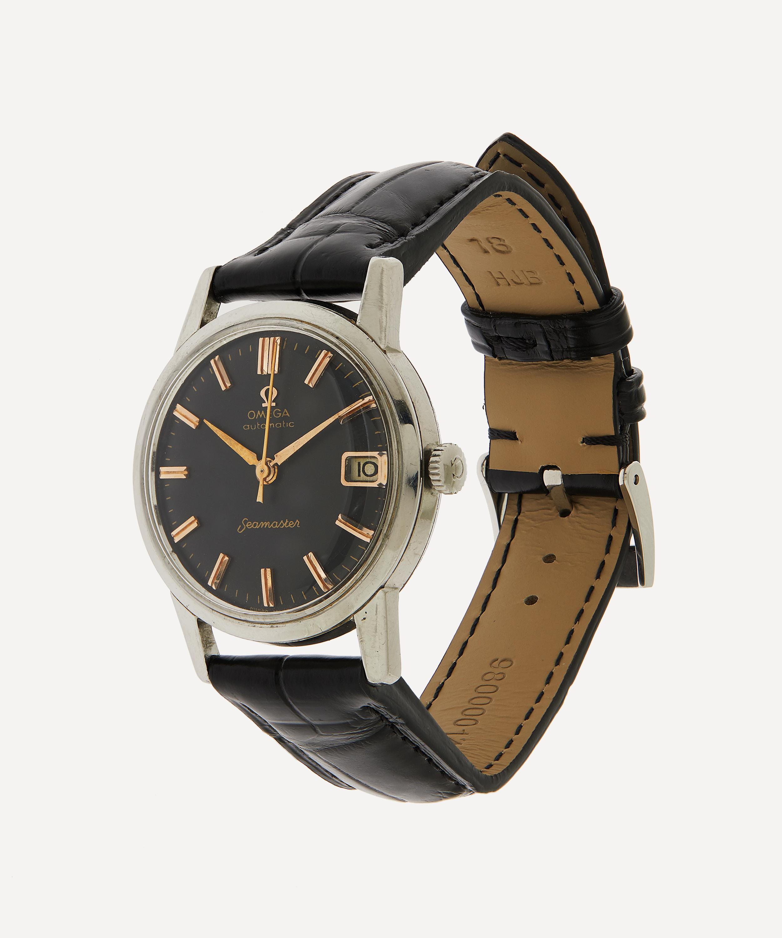 Designer Vintage - 1960s Omega Automatic Seamaster White Metal Watch image number 1