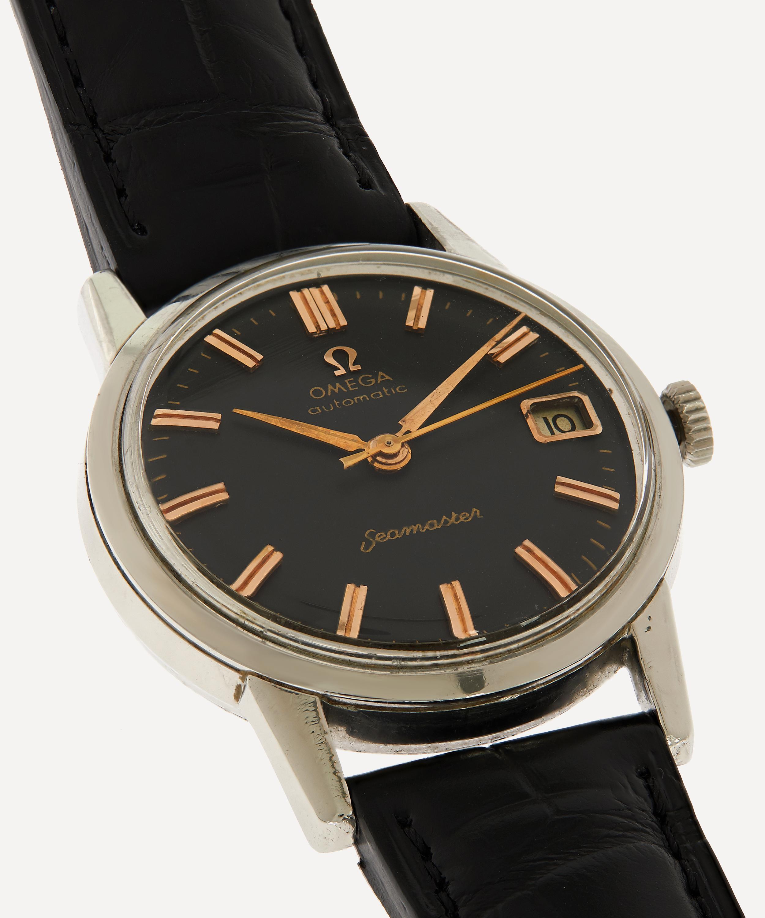 Designer Vintage - 1960s Omega Automatic Seamaster White Metal Watch image number 3