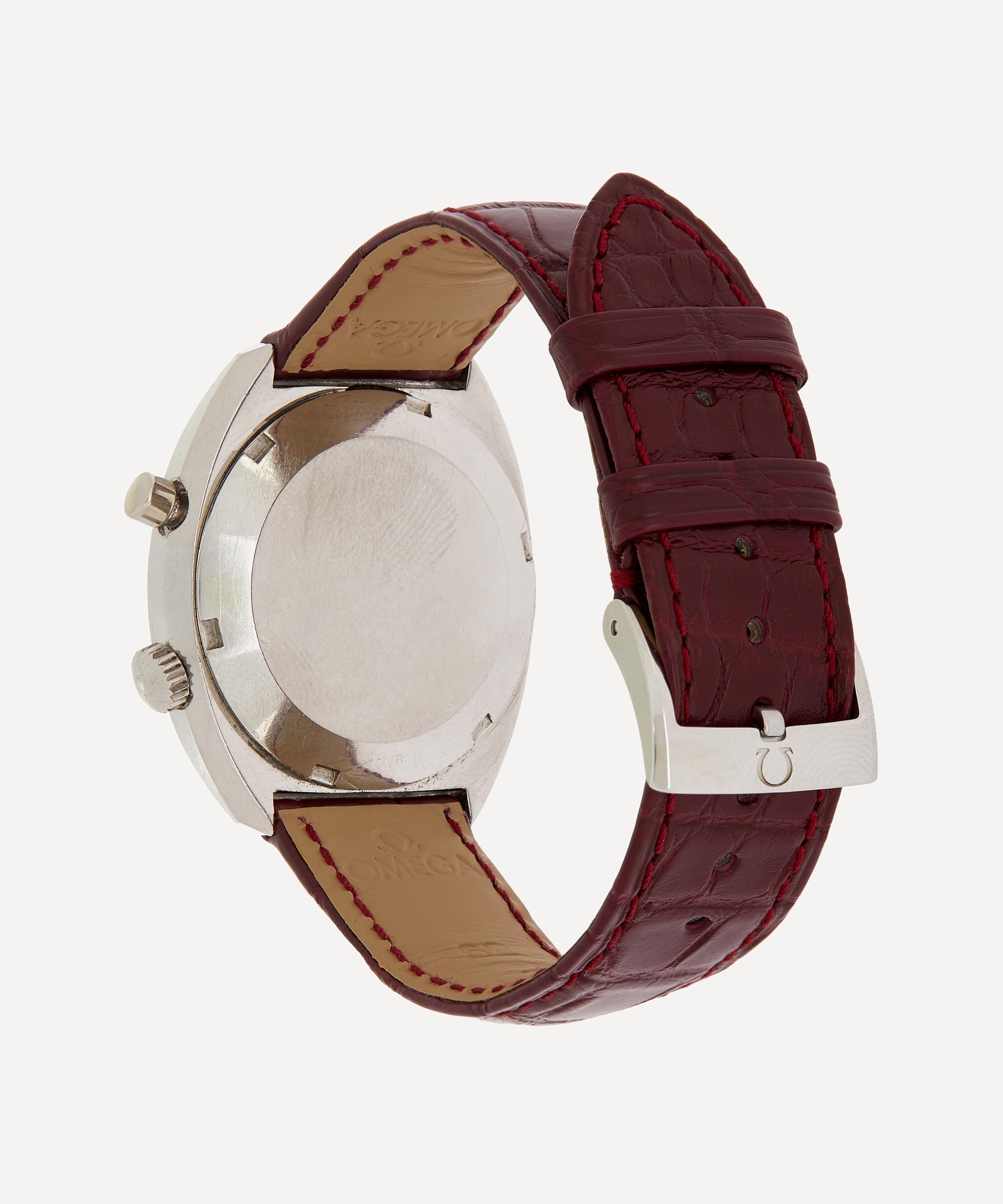 Designer Vintage - 1960s Omega Chronostop White Metal Watch image number 2