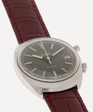 Designer Vintage - 1960s Omega Chronostop White Metal Watch image number 3