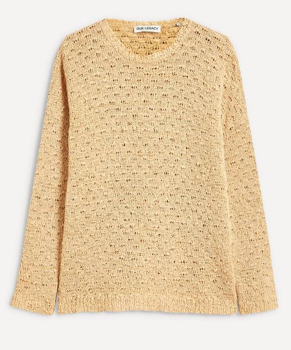 Our Legacy - Popover Round Neck Faux Cord Jumper