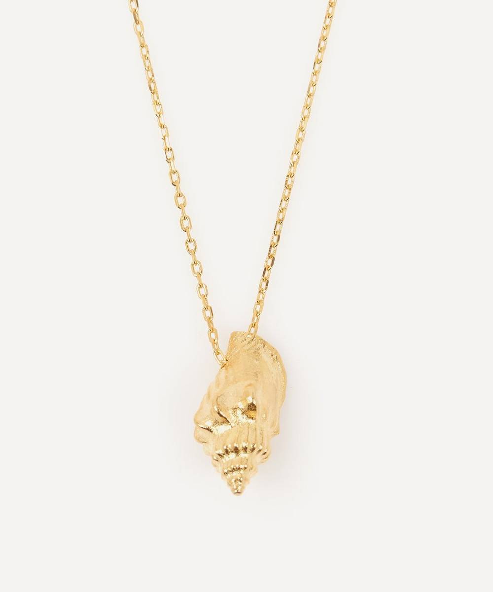 ANNI LU Gold-Plated Floating Shell Pendant Necklace | Liberty