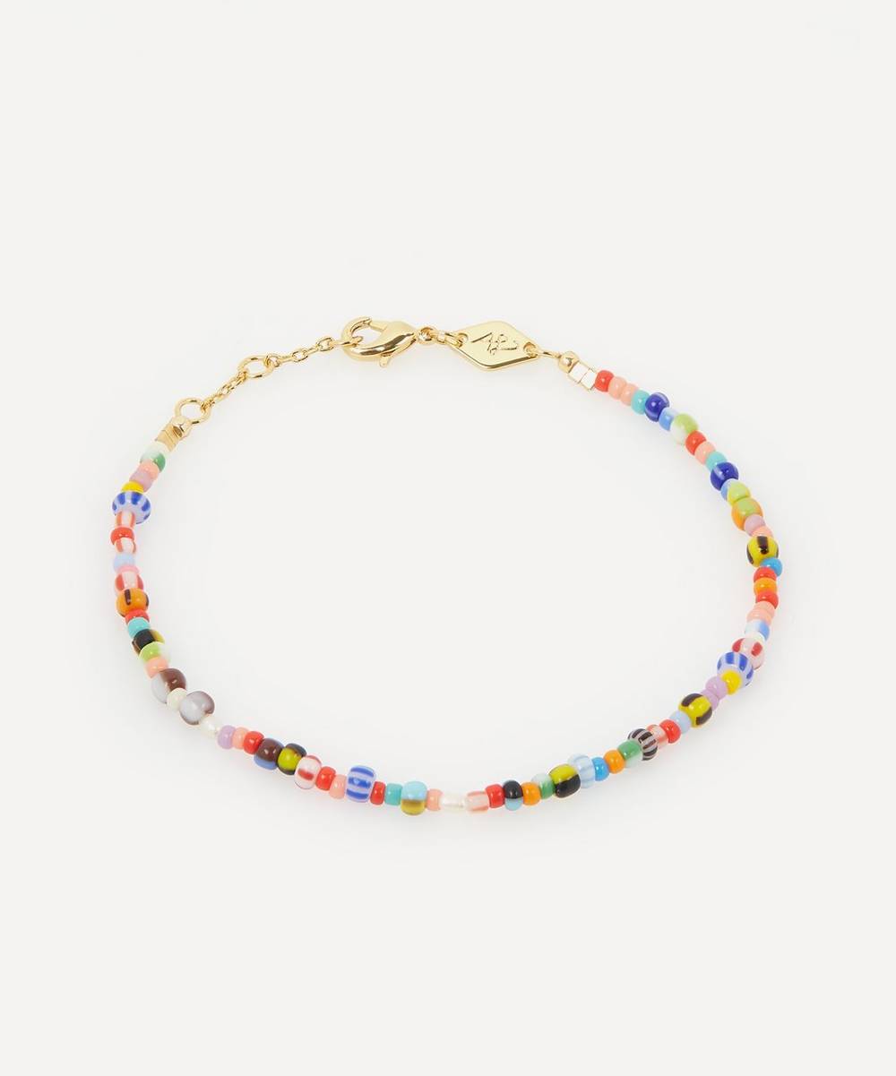 ANNI LU Gold-Plated Alaia Beaded Bracelet | Liberty