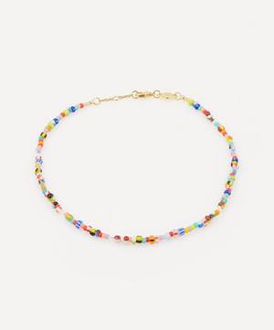 Gold-Plated Petit Alaia Beaded Anklet