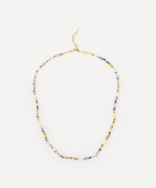 ANNI LU - Gold-Plated Petit Alaia Beaded Necklace image number 0