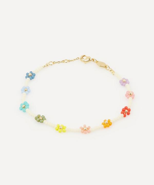 ANNI LU - Gold-Plated Flower Power Beaded Bracelet image number null